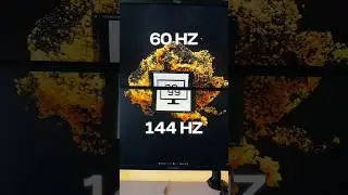The crazy difference between 60 Hz and 144 Hz 🤯