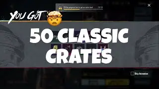 50 Classic Crate Opening, New Classic Crate Bgmi 🤯 #crate opening #tramo #m4glacier