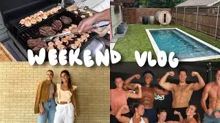 A BUSY BUSY WEEKEND | nikki comes to town, tx summer nights, hyrox workouts!!!