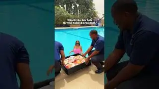 Would you pay $35 or 50,000 naira for this floating breakfast?? #shortsvideo #shortsafrica #shorts