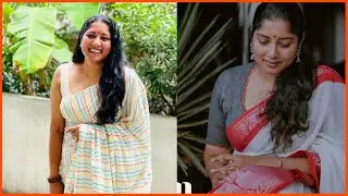 Anumol | അനുമോള്‍ |  Cute Beauty Saree Traditional | LATEST