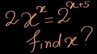Find the value of x | Math exponential