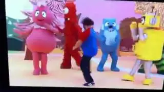 Jack Black doing the dancy dance on Yo Gabba Gabba