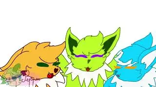 smile meme! with the sibling jolteon! (lazy)