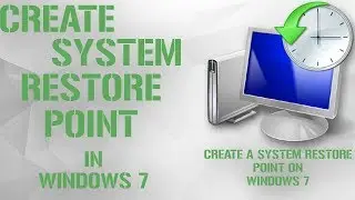 How To Make a System restore point on windows 7 Very Easily