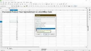 How to Password Protect Your Spreadsheet | LibreOffice Calc