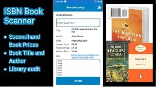 Look up book details from ISBN barcodes- Barcode Lookup Mode in the Barcode Manager app