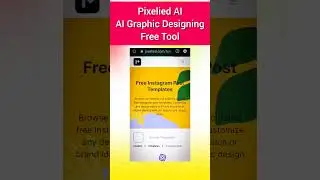 Pixelied AI is a free online graphic design tool #ai#aitools #technology