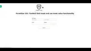 Textbox field mask and use mask value functionality