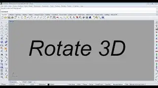 Rotate 3D in rhino software