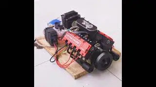 Real V8 Engine - 28cc Nitro Engine TOYAN FS-V800