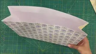 Briefcase style huge fold flat gift bag | Tutorial | How to | DIY gift bag | Mini's Craft Boutique