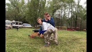 Jacob fires a cannon!