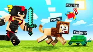 We HIDE in MINECRAFT ANIMALS 🦁😂 THE BEST HIDING PLACE IN THE MINECRAFT ZOO - INVICTOR