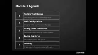 Restore and Configuration of Vault Intro