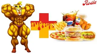 Muscle Toy Chica + Fastfood = ??? (FNAF ANIMATION) 