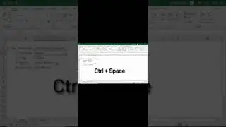 Shortcut Key to Add (Insert) Column in Excel