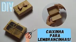 Como fazer caixinha com papel craft!