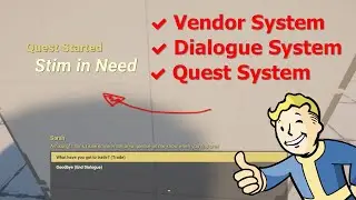 [Devlog 6] Fallout Made in Unity - Vendors, Dialogue Tree's and Quests