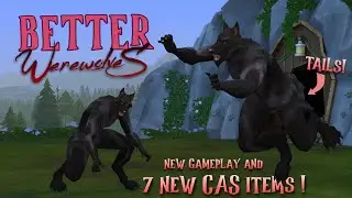 HOW TO UPGRADE YOUR 🐺WEREWOLVES🐺 and your furry game IN THE SIMS 4 // NEW CAS + GAMEPLAY❕❕