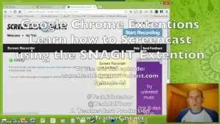 Learn how to Screencast on your Chromebook using Snagit Chrome Extension