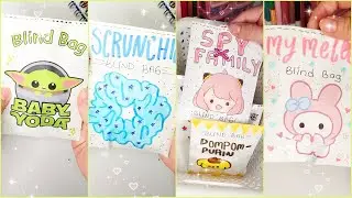 Blind Bag Paper 🌸 Unboxing TikTok Compilation #4 | MY MELODY | TITCH | SCRUNCHIE | SPY X FAMILY