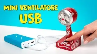 Come Fare Un Incredibile Ventilatore USB Con Le Lattine 🥤💨