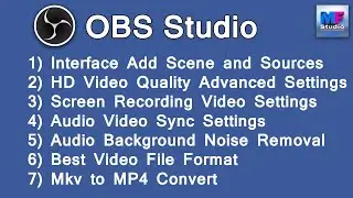 OBS Studio Screen Recording Full Tutorial