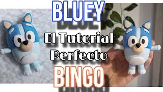 Personaje  BLUEY Y BINGO EN PORCELANA FRIA/ medidas #coldporcelainclay  #bluey