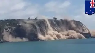 Nowa Zelandia: klif zapada się do oceany podczas trzęsienia ziemii