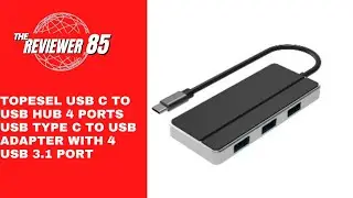 TOPESEL USB C to USB Hub 4 Ports USB Type C to USB Adapter with 4 USB 3.1 Port