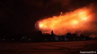 Праздничный салют на День Защитника Отечества 2021