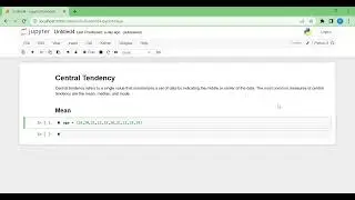 Find mean, median and mode with python jupyter Notebook
