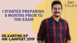 INTERVIEW WITH AIR1-AIAPGET: DR.KARTHIK KP |TOPPER TALKS #AIAPGET #PG #APTAYURVEDA #TOPPERTALKS