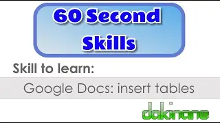 Google Docs: How to insert and format a table