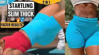 2 In 1 THICK BOOTY & SLIM WAIST In 20 Mins | At Home Workout | No Equipments