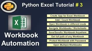 Python Excel Automation: Excel Workbook Automation with Python #3