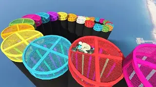 Glowing Gears Stairs - Insane Bike Battle