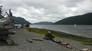 Wind surfing Nitinat lake