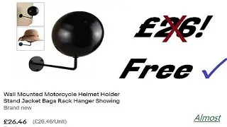 How to: Helmet stand hack. Free (or almost)  stand or wall holder for your helmets.