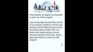 A Snowy Day | English short story  #shorts #english #englishstories