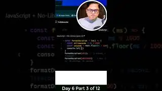Day 6 Part 3 JavaScript function to receive miliseconds and convert it to days minutes
