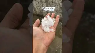 Hailing in lahore ( zalabaari❄️❄️). #hailing #weather #hailinginlahore #vlogswithtaimur #lahore