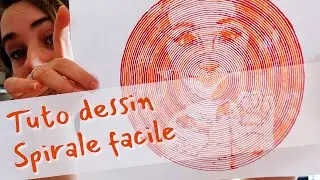 Créer un dessin spirale personnalisé | coloriage cercle trait continu