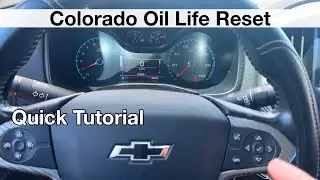 2017 Chevrolet Colorado Oil Life Reset