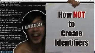 Java Tutorial | How NOT to create Identifiers