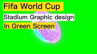 fifa world cup stadium qatar in green screen | No copyright