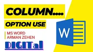 How to insert Columns in MS Word? column Option Use