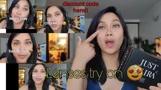 coloured contact lens TRY ON for morena | Just4kira Natural looking lenses