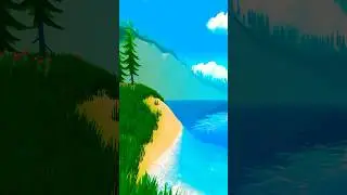 How to make a beautiful open world with stylized lake